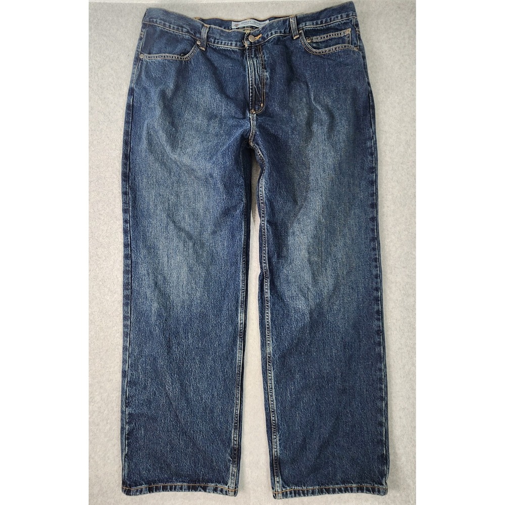 Harley‎ Davidson Motorcycle Jeans Mens 42x32 Blue Medium Wash Biker Cotton Denim